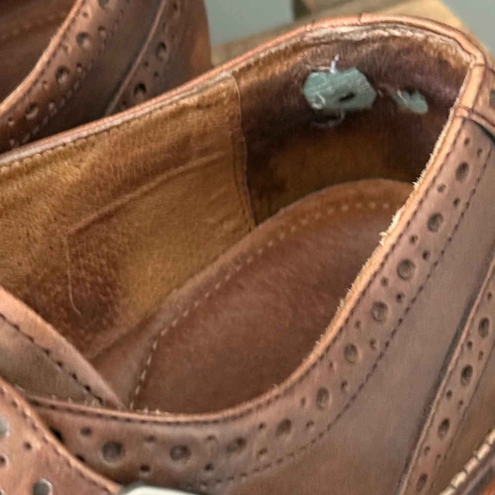 Johnston & Murphy 'Conard' Burnished‎ Leather Double Monk Strap Size 11.5 A25